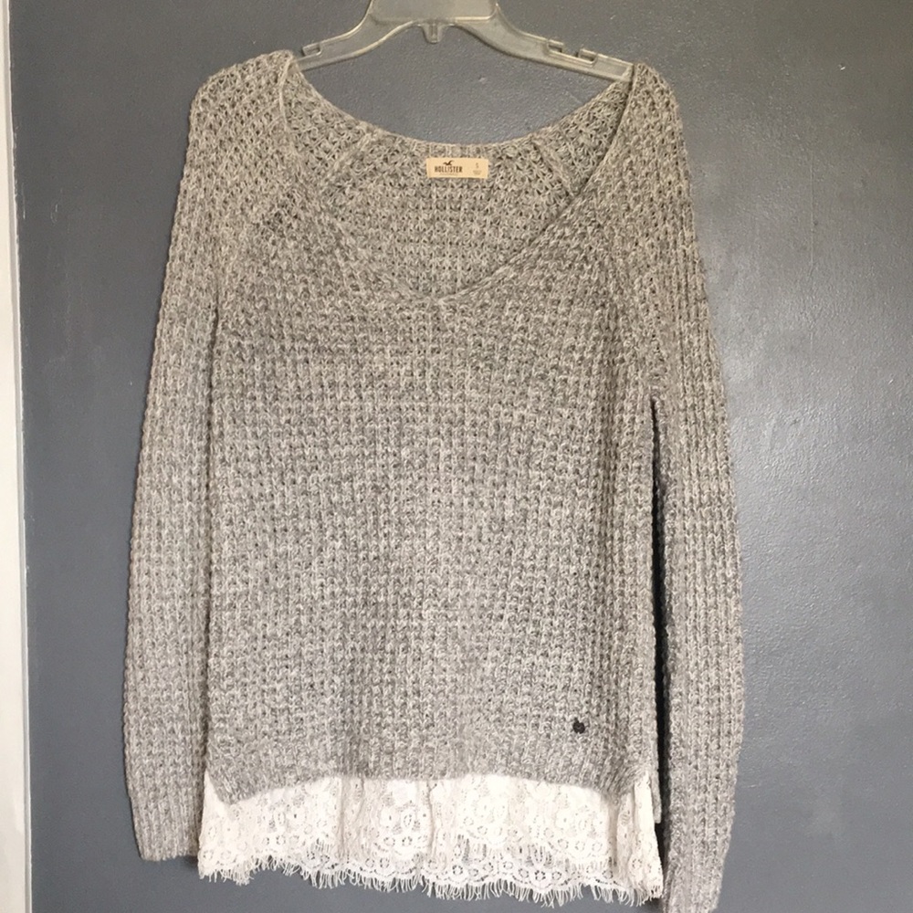 Grey oversized sweater